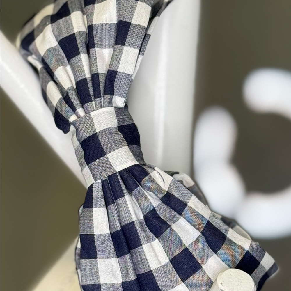 Checkered Kids Bow Headband